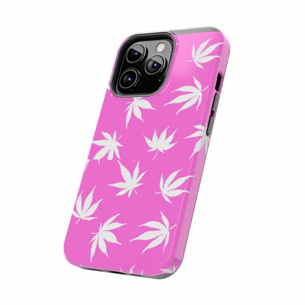 Pink Love Marijuana Leaf's Case For Apple Iphone - Image 39