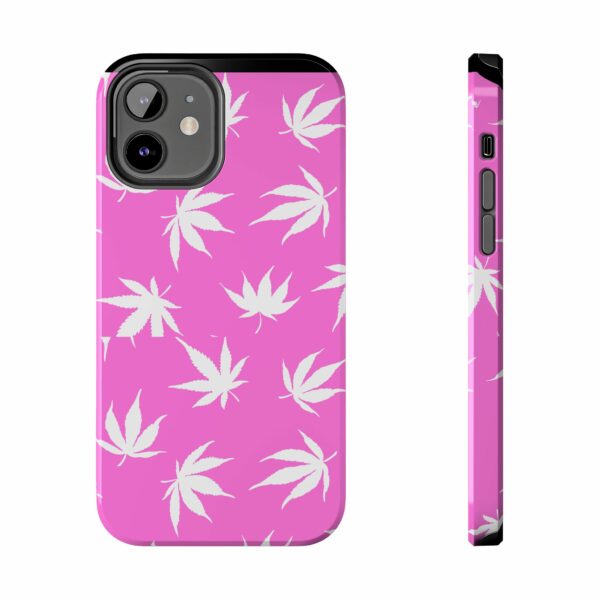 Pink Love Marijuana Leaf's Case For Apple Iphone