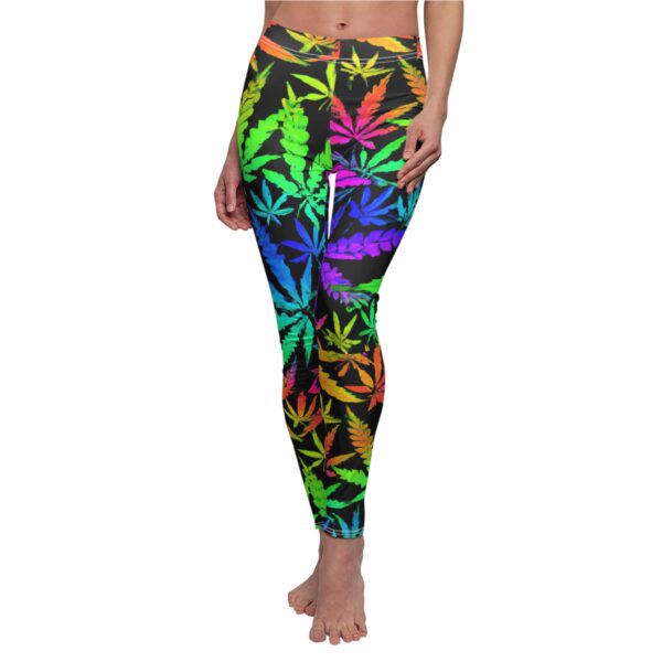 Trippy Marijuana Psychedelic Women Leggings