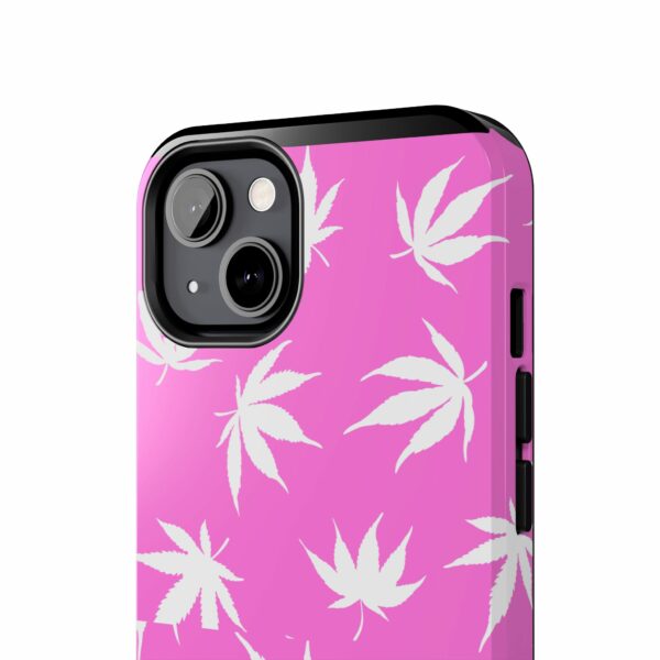 Pink Love Marijuana Leaf's Case For Apple Iphone - Image 28