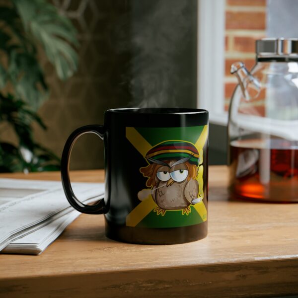 Marijuana Jamaican Owl Mug - Image 4