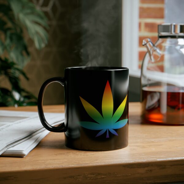 Lgbtq Marijuana Leaf  Mug - Image 4