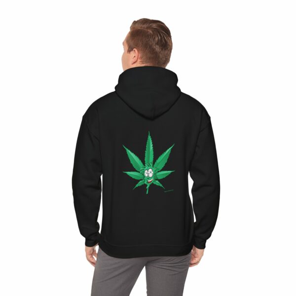 Funny Weed Leaf Face Hoodie - Image 4