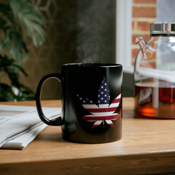 Cannabis USA Flag  Mug - Image 3