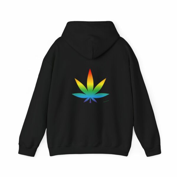 Psychedelic Cannabis Leaf Hoodie - Image 10