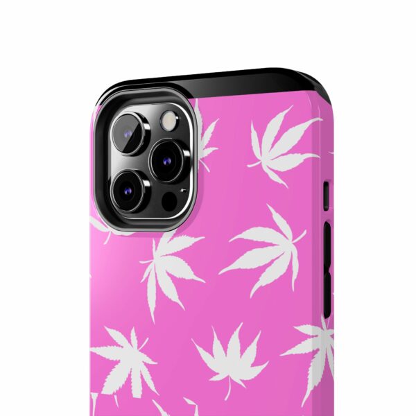 Pink Love Marijuana Leaf's Case For Apple Iphone - Image 22