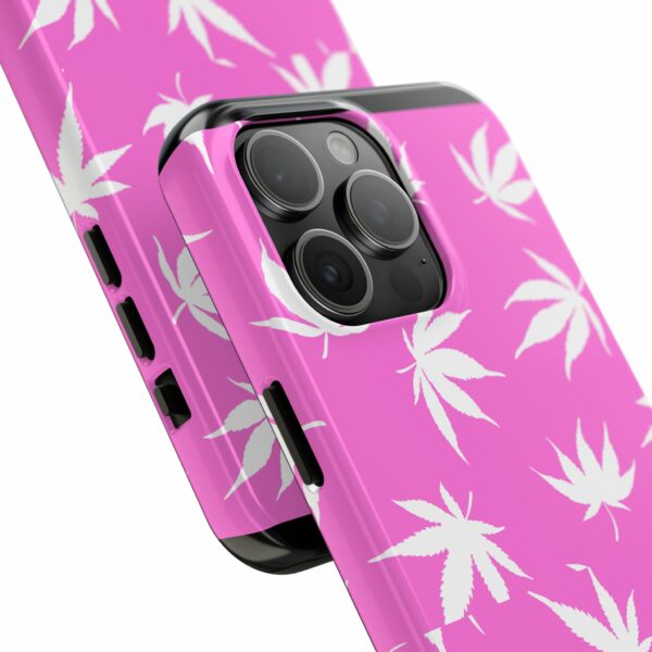 Pink Love Marijuana Leaf's Case For Apple Iphone - Image 70