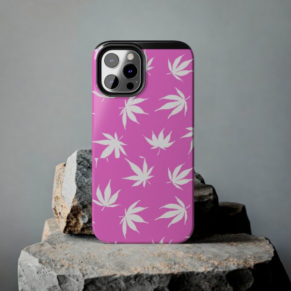 Pink Love Marijuana Leaf's Case For Apple Iphone - Image 23