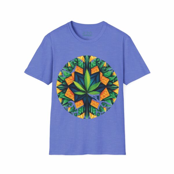 Psychedelic Foliage Tee - Hypnotic Weed Leaf Edition - Image 19