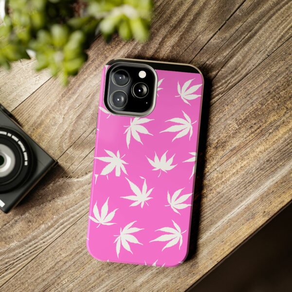 Pink Love Marijuana Leaf's Case For Apple Iphone - Image 48