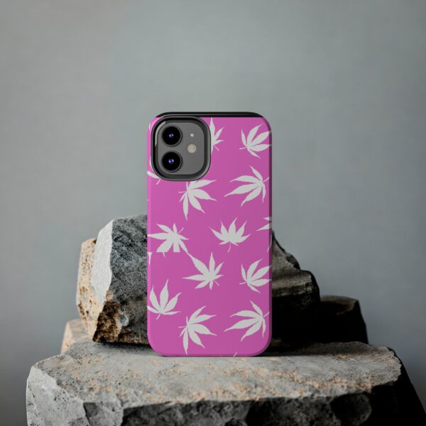 Pink Love Marijuana Leaf's Case For Apple Iphone - Image 11