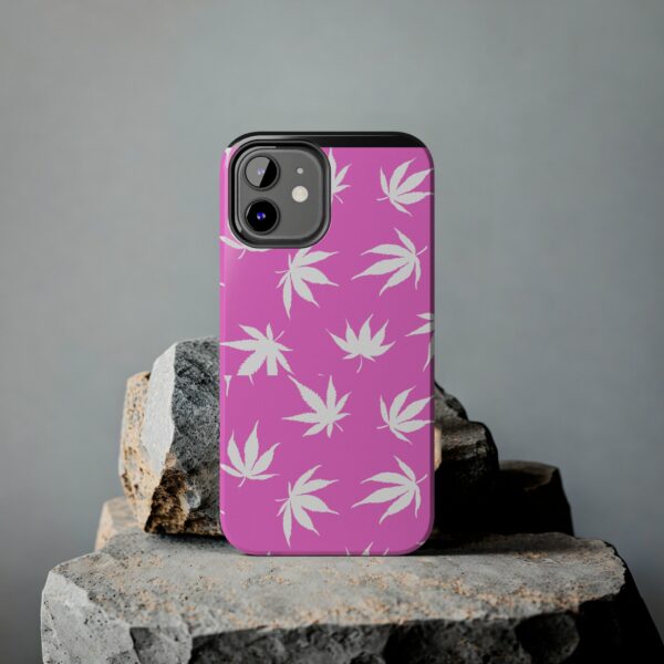 Pink Love Marijuana Leaf's Case For Apple Iphone - Image 5