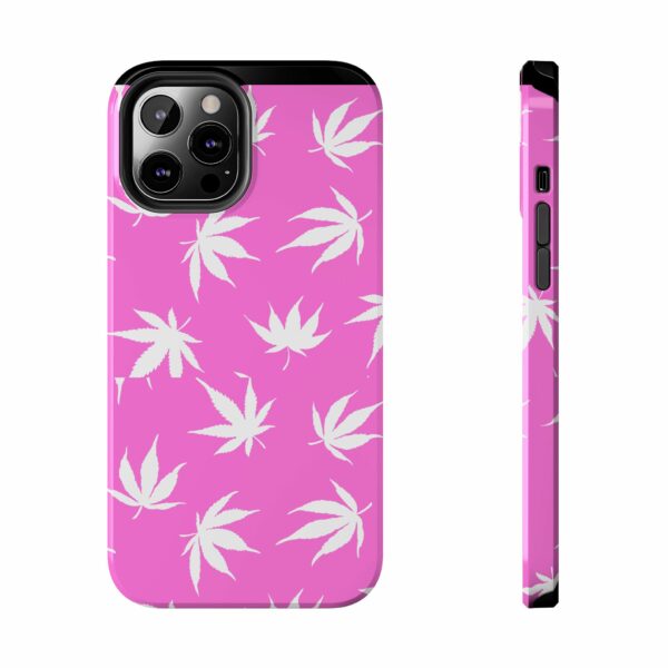 Pink Love Marijuana Leaf's Case For Apple Iphone - Image 19