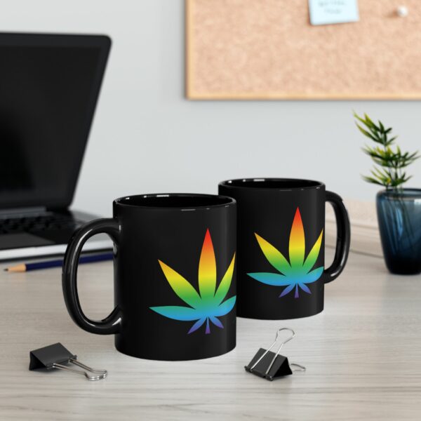 Lgbtq Marijuana Leaf  Mug - Image 3