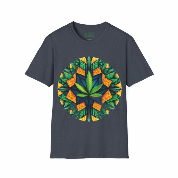 Psychedelic Foliage Tee - Hypnotic Weed Leaf Edition - Image 10