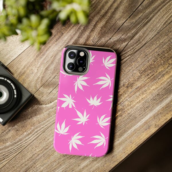 Pink Love Marijuana Leaf's Case For Apple Iphone - Image 18