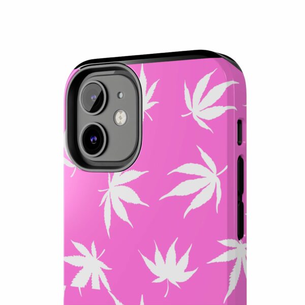 Pink Love Marijuana Leaf's Case For Apple Iphone - Image 10