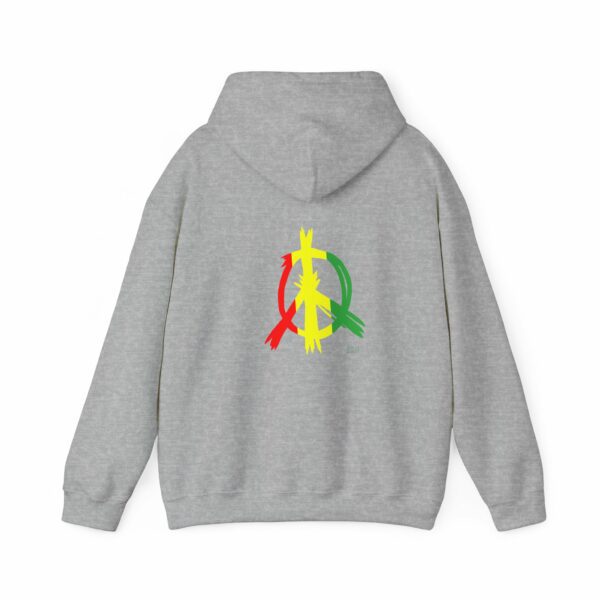 Jamaican Flag Peace Sign Hoodie - Image 5