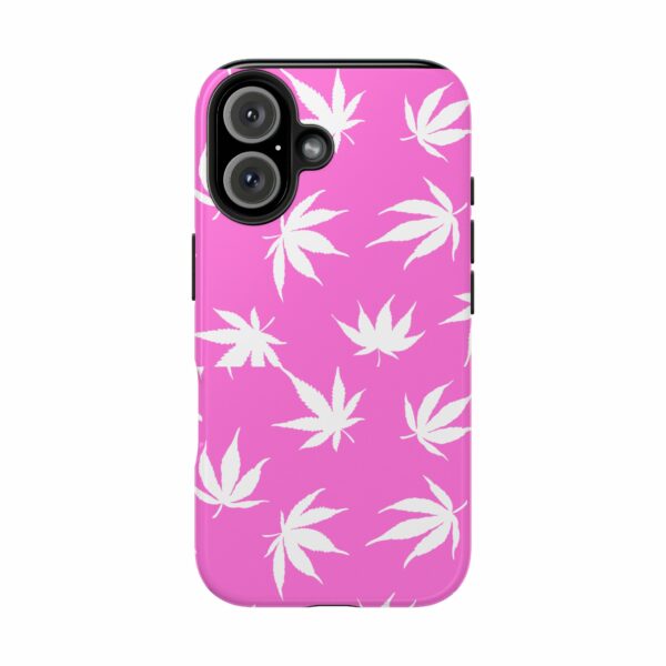 Pink Love Marijuana Leaf's Case For Apple Iphone - Image 79