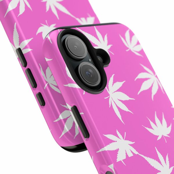 Pink Love Marijuana Leaf's Case For Apple Iphone - Image 80