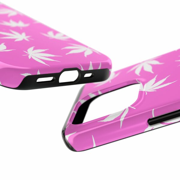 Pink Love Marijuana Leaf's Case For Apple Iphone - Image 63