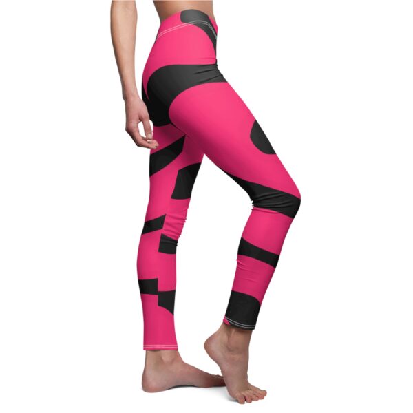 Trippy Pink Women Leggings - Image 2