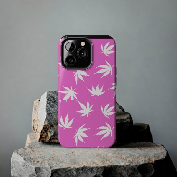 Pink Love Marijuana Leaf's Case For Apple Iphone - Image 41