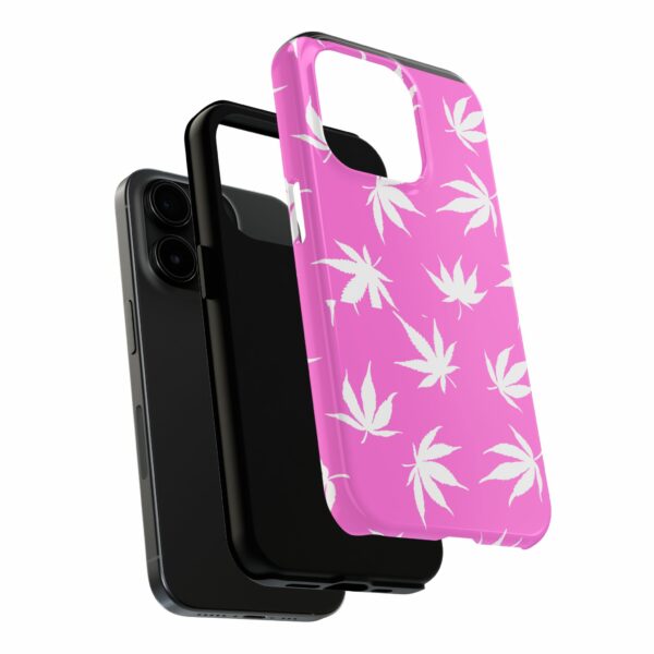 Pink Love Marijuana Leaf's Case For Apple Iphone - Image 64