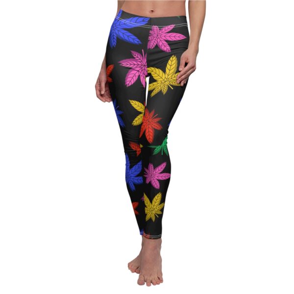 Colorful Marijuana Leaf’s Women Leggings