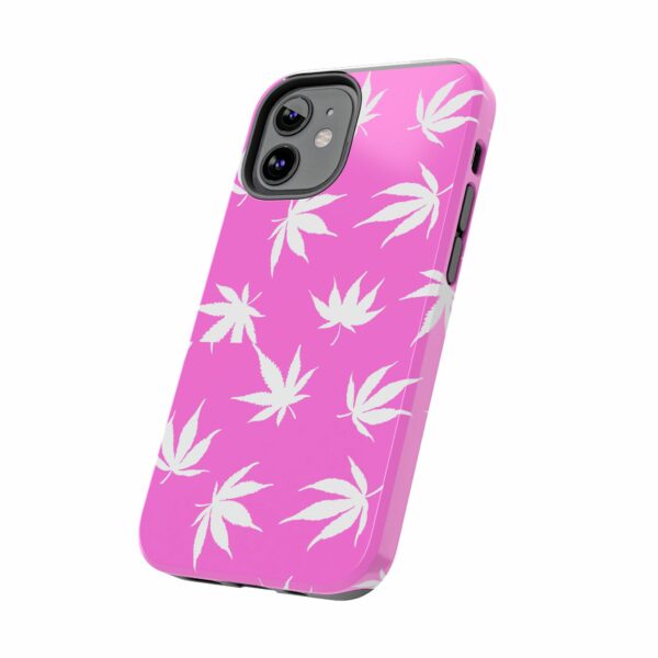 Pink Love Marijuana Leaf's Case For Apple Iphone - Image 9