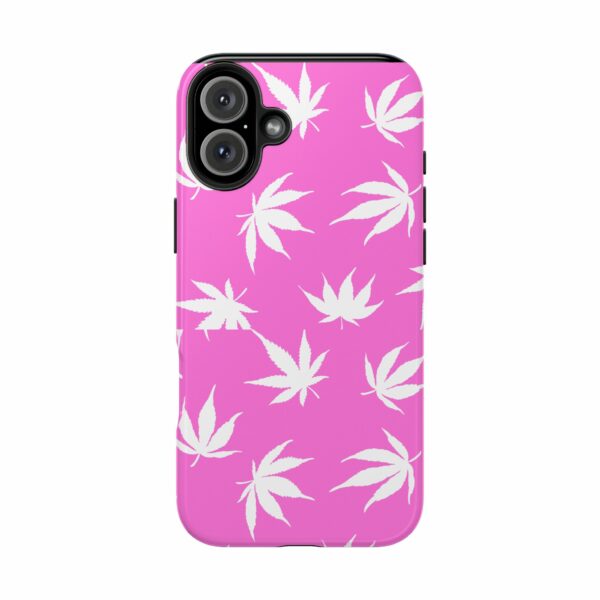 Pink Love Marijuana Leaf's Case For Apple Iphone - Image 82