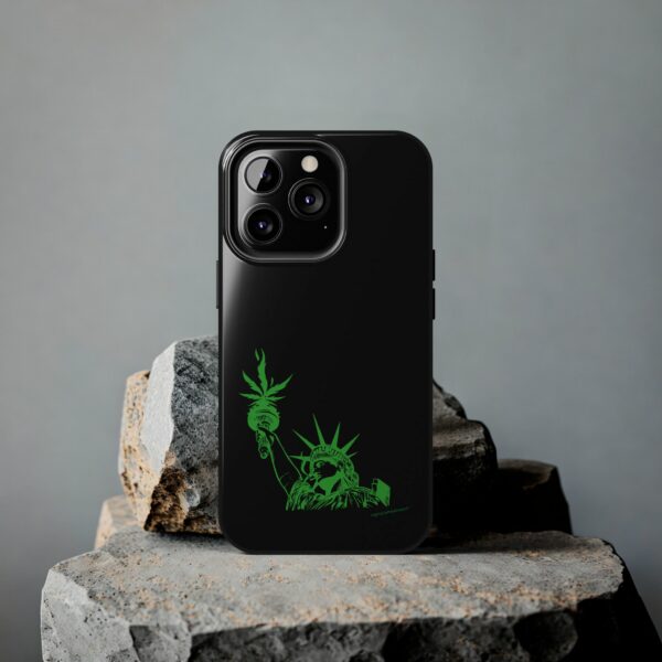 Statue of Liberty Cannabis Flame Case for Iphone - Image 41