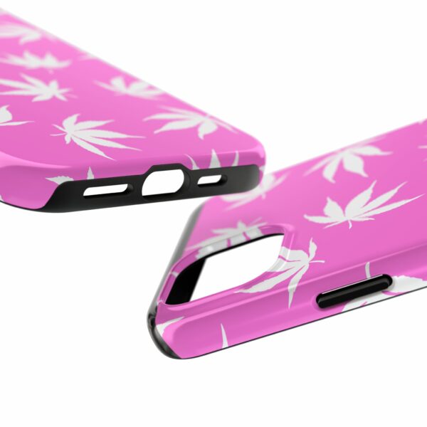 Pink Love Marijuana Leaf's Case For Apple Iphone - Image 67