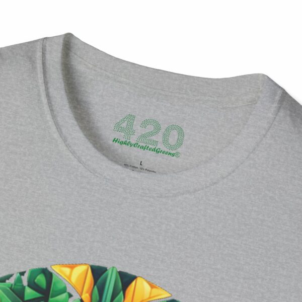 Psychedelic Foliage Tee - Hypnotic Weed Leaf Edition - Image 6