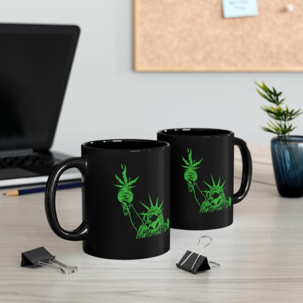 Cannabis Statue of Liberty Mug - Image 3