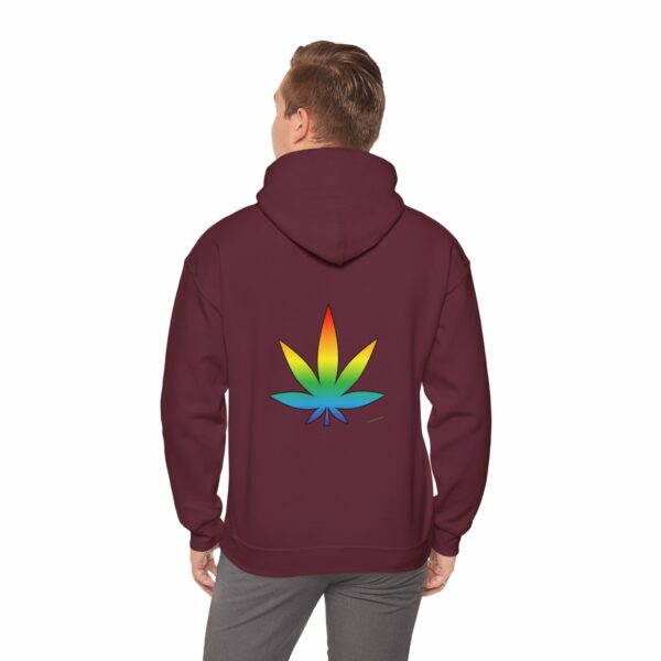 Psychedelic Cannabis Leaf Hoodie - Image 4