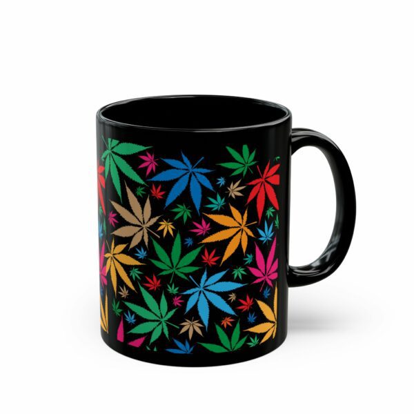 Cannabis Leaf's Black Mug