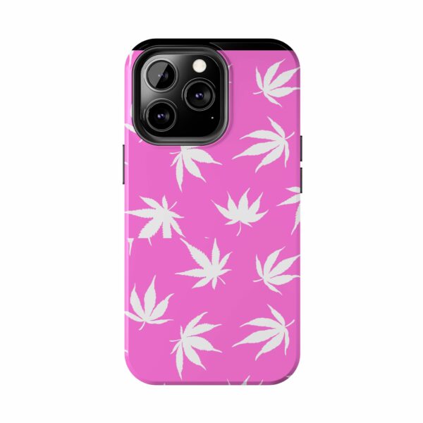 Pink Love Marijuana Leaf's Case For Apple Iphone - Image 38