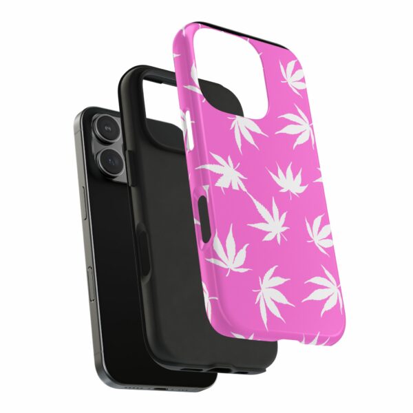 Pink Love Marijuana Leaf's Case For Apple Iphone - Image 75