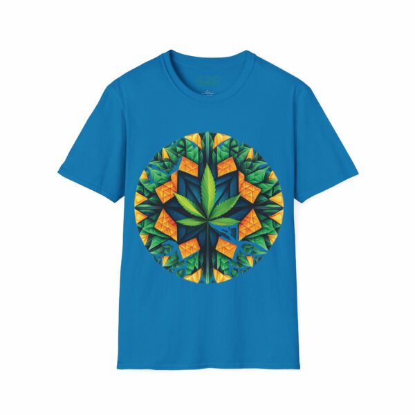 Psychedelic Foliage Tee - Hypnotic Weed Leaf Edition - Image 16