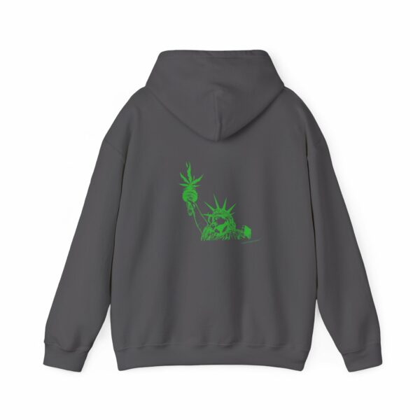 Marijuana Statue of Liberty with Cannabis Flames Hoodie - Image 22