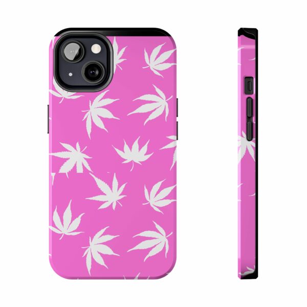 Pink Love Marijuana Leaf's Case For Apple Iphone - Image 25