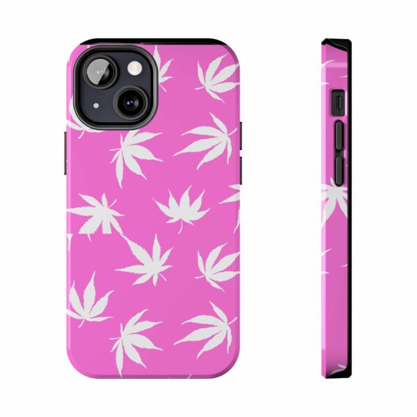 Pink Love Marijuana Leaf's Case For Apple Iphone - Image 31