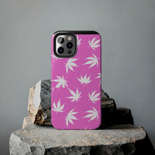 Pink Love Marijuana Leaf's Case For Apple Iphone - Image 17