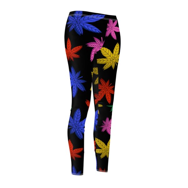 Colorful Marijuana Leaf’s Women Leggings - Image 4