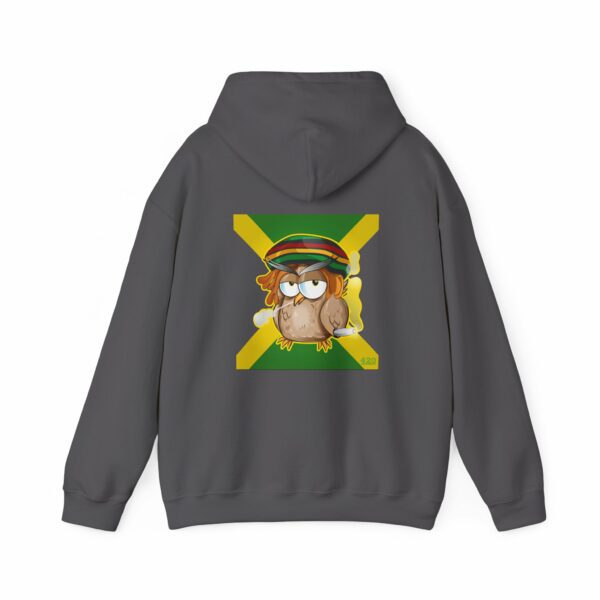 Marijuana Jamaican Owl Hoodie - Image 11