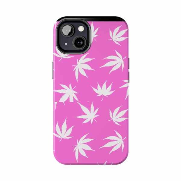 Pink Love Marijuana Leaf's Case For Apple Iphone - Image 26