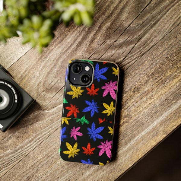 Colorful Marijuana Leaf's Case For Apple Iphone - Image 36