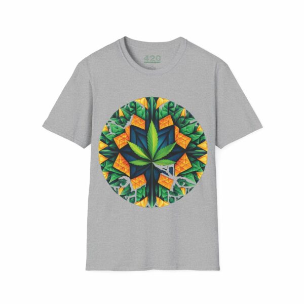 Psychedelic Foliage Tee - Hypnotic Weed Leaf Edition - Image 5