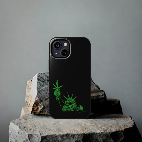 Statue of Liberty Cannabis Flame Case for Iphone - Image 35